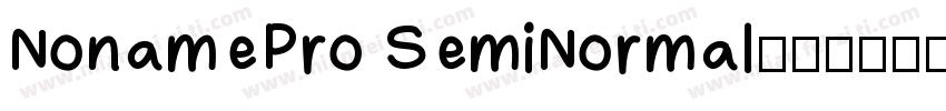 NonamePro SemiNormal字体转换